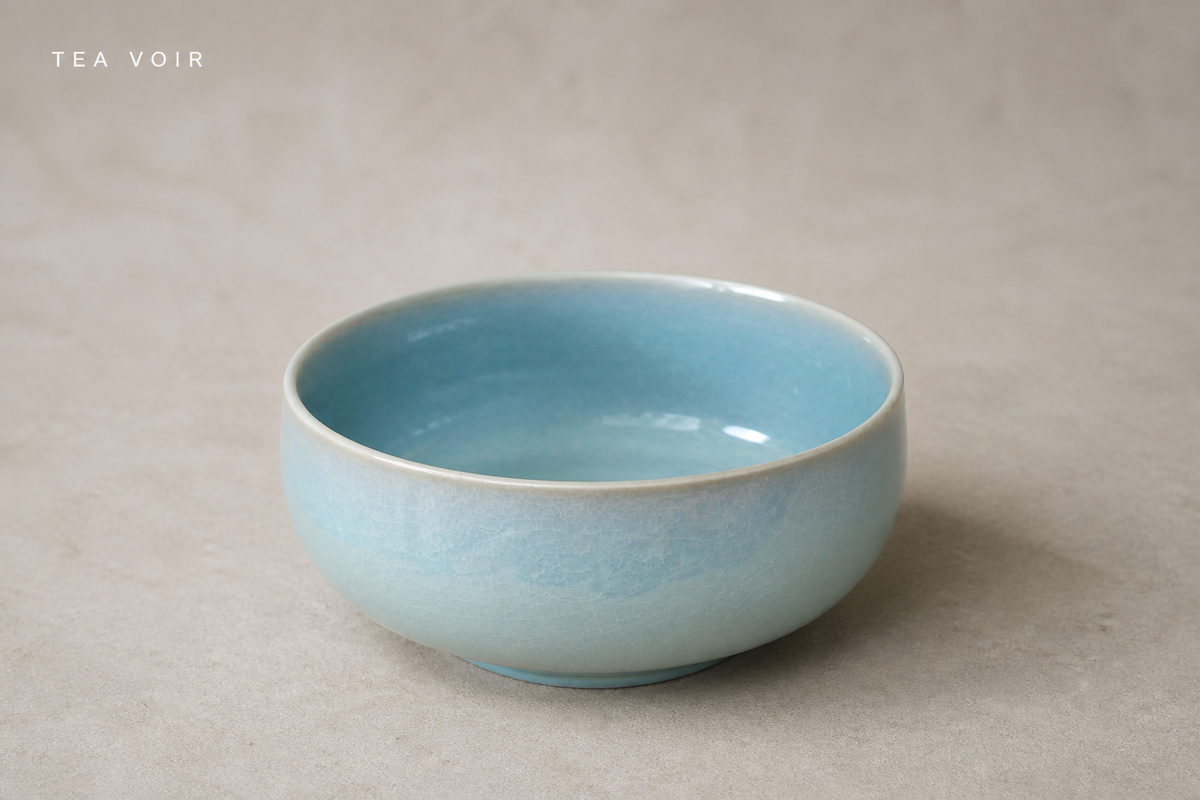 TEA VOIR Sky Blue Ru Porcelain Bowl