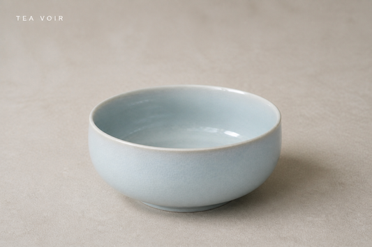 TEAVOIR RU Nest Bowl in signature sky-blue crackle glaze